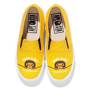 BAPE A Bathing Ape Milo Slip On Sneakers Boys Kids Japan
